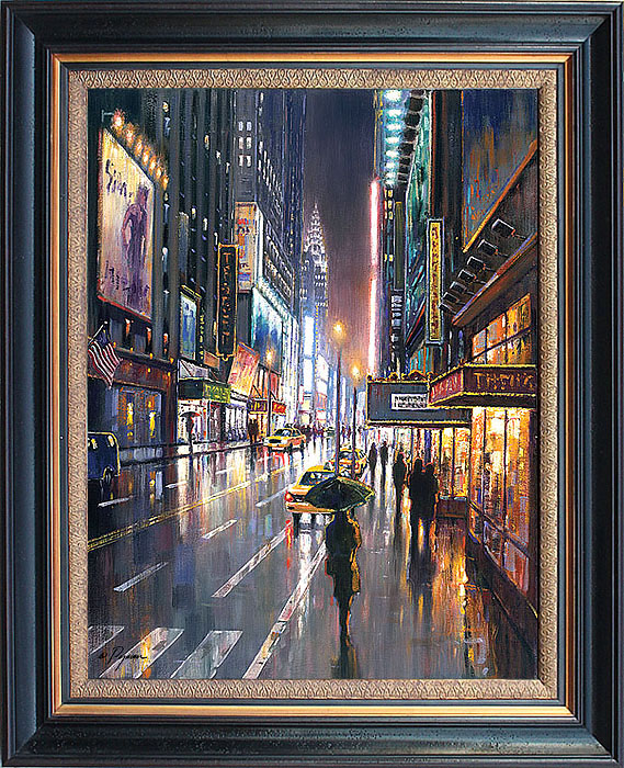 Bob Pejman - 42nd Street East original oil